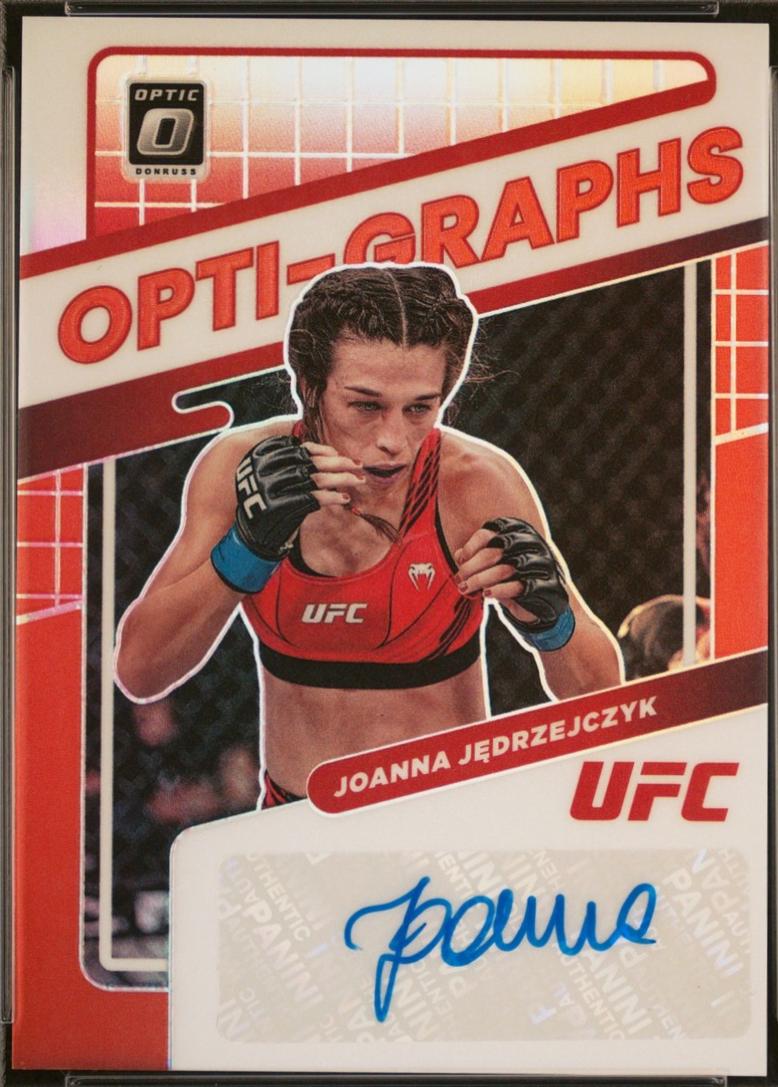 Joanna Jędrzejczyk 2022 Panini Donruss Optic UFC Opti-Graphs #35 Red