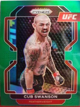 Cub Swanson 2022 Panini Prizm UFC Base #141 Green