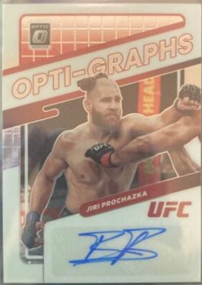 Jiri Prochazka 2022 Panini Donruss Optic UFC Opti-Graphs #25 Holo