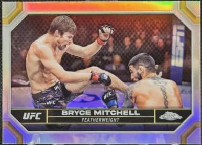 Bryce Mitchell 2024 Topps Chrome UFC Base #36 Refractor