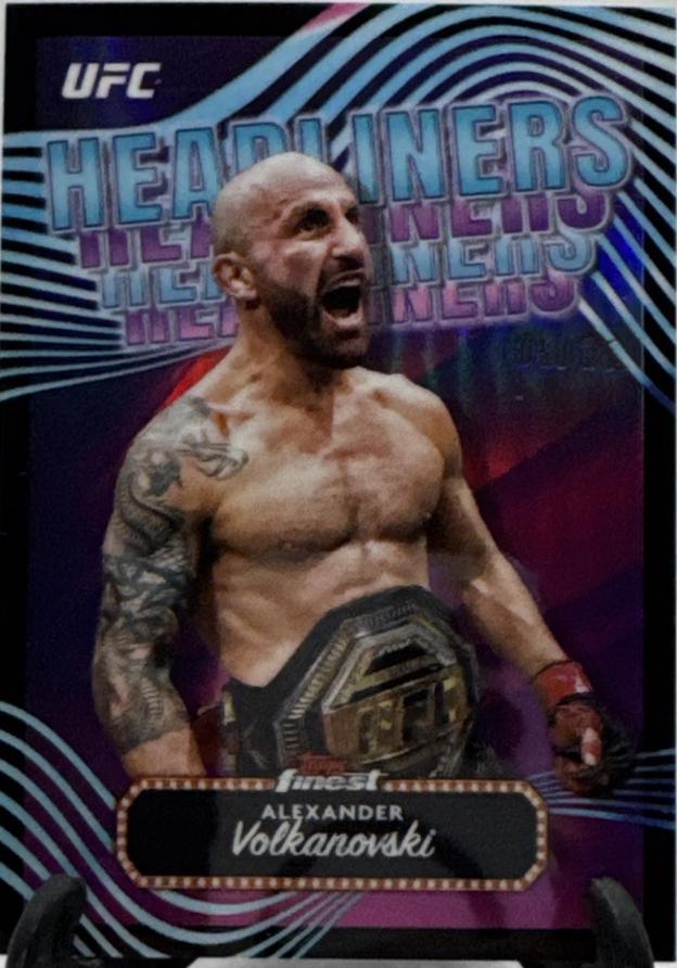 Alexander Volkanovski 2024 Topps Finest UFC Headliners #HDL-19 Black Refractor