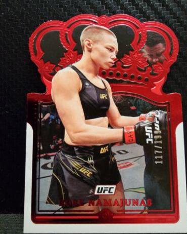 Rose Namajunas 2022 Panini Chronicles UFC Base Crown Royale #117 Red