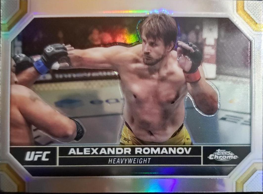 Alexandr Romanov 2024 Topps Chrome UFC Base #9 Refractor