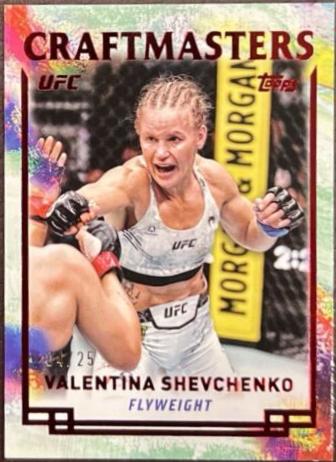 Valentina Shevchenko 2024 Topps Knockout UFC Craftmasters #CRM-6 Red