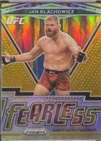 Jan Błachowicz 2021 Panini Prizm UFC Fearless #6 Gold