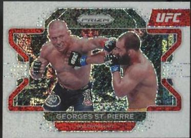Georges St-Pierre 2022 Panini Prizm UFC Base #61 White Sparkle