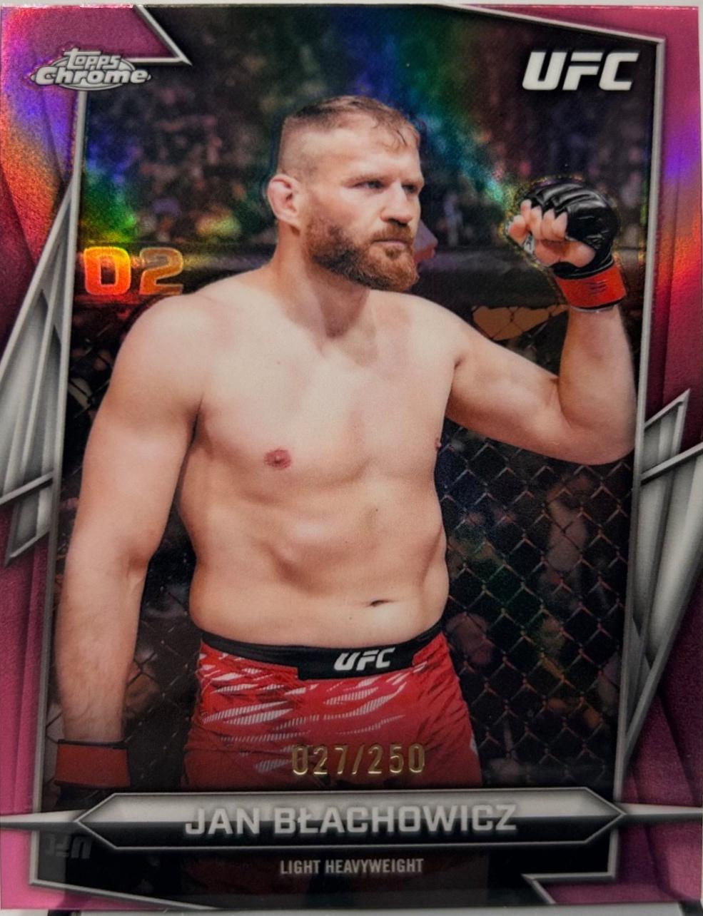 Jan Błachowicz 2026 Topps Chrome UFC Base #119 Pink Refractor