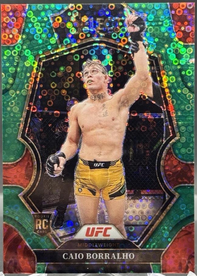 Caio Borralho 2023 Panini Select UFC Premier Level #180 Green Disco