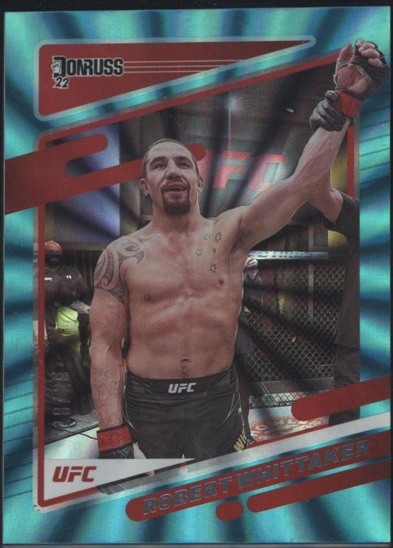 Robert Whittaker 2022 Panini Donruss UFC Base #28 Teal