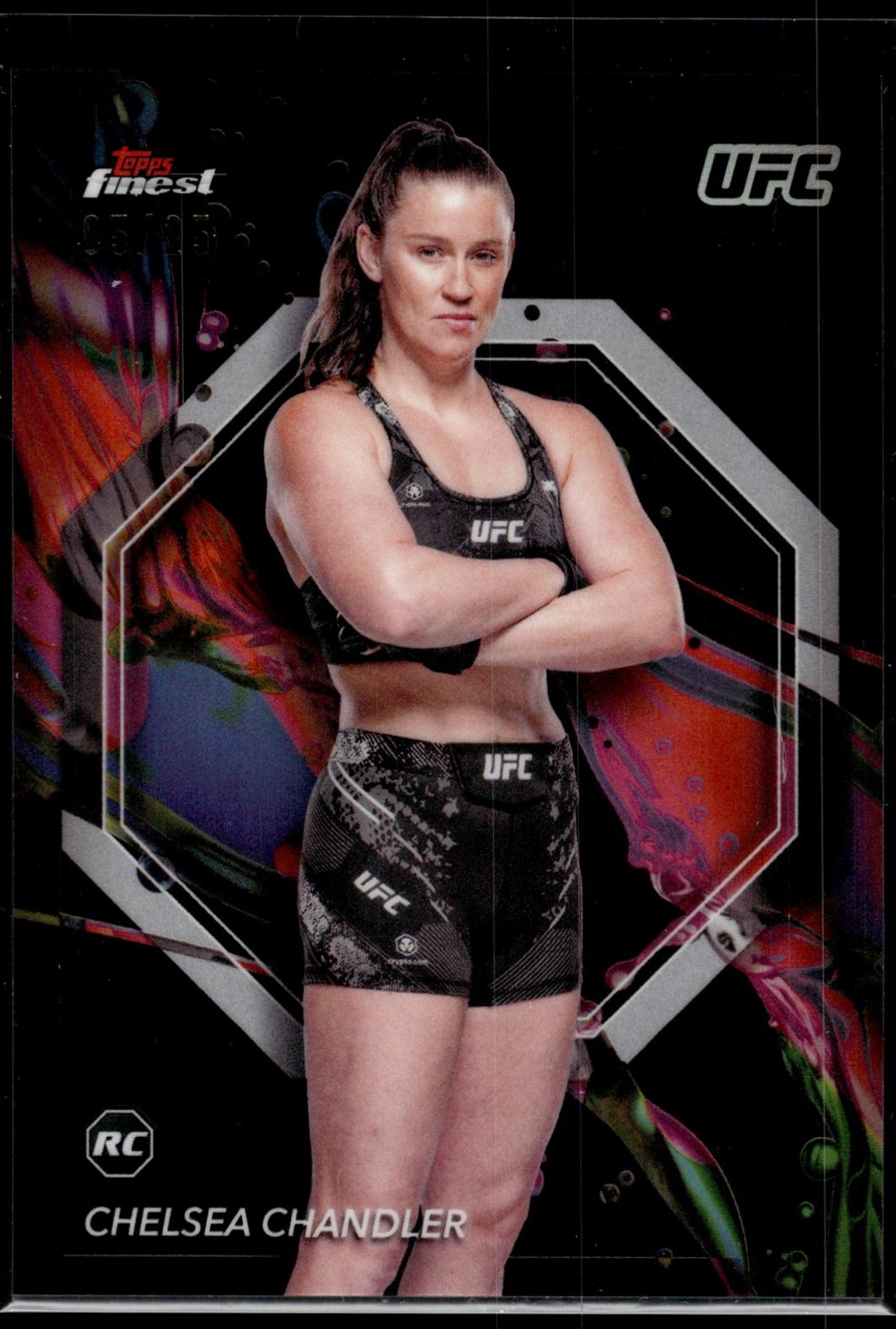 Chelsea Chandler 2024 Topps Finest UFC Base Common #32 Black Refractor