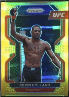 Kevin Holland 2022 Panini Prizm UFC Base #186 Gold