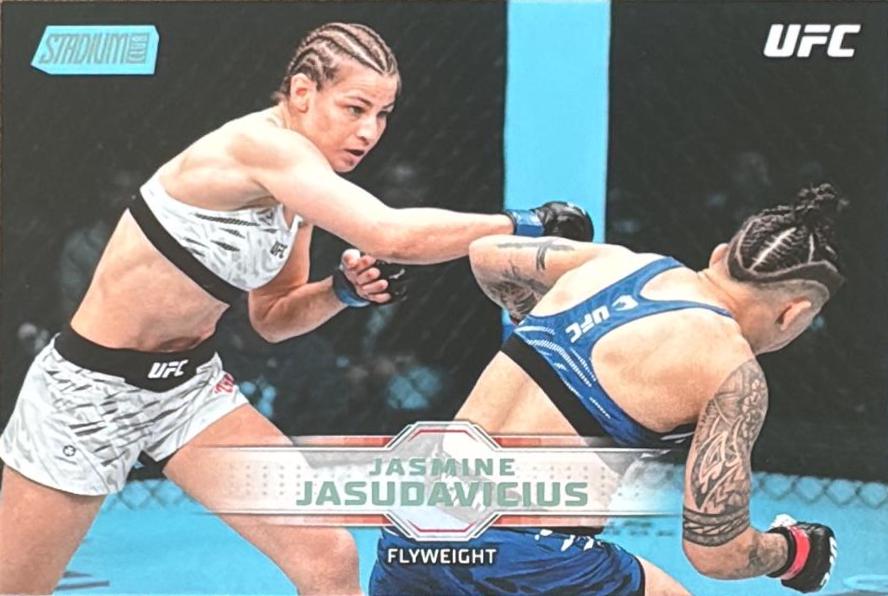 Jasmine Jasudavicius 2026 Topps Stadium Club UFC Base #96 Blue