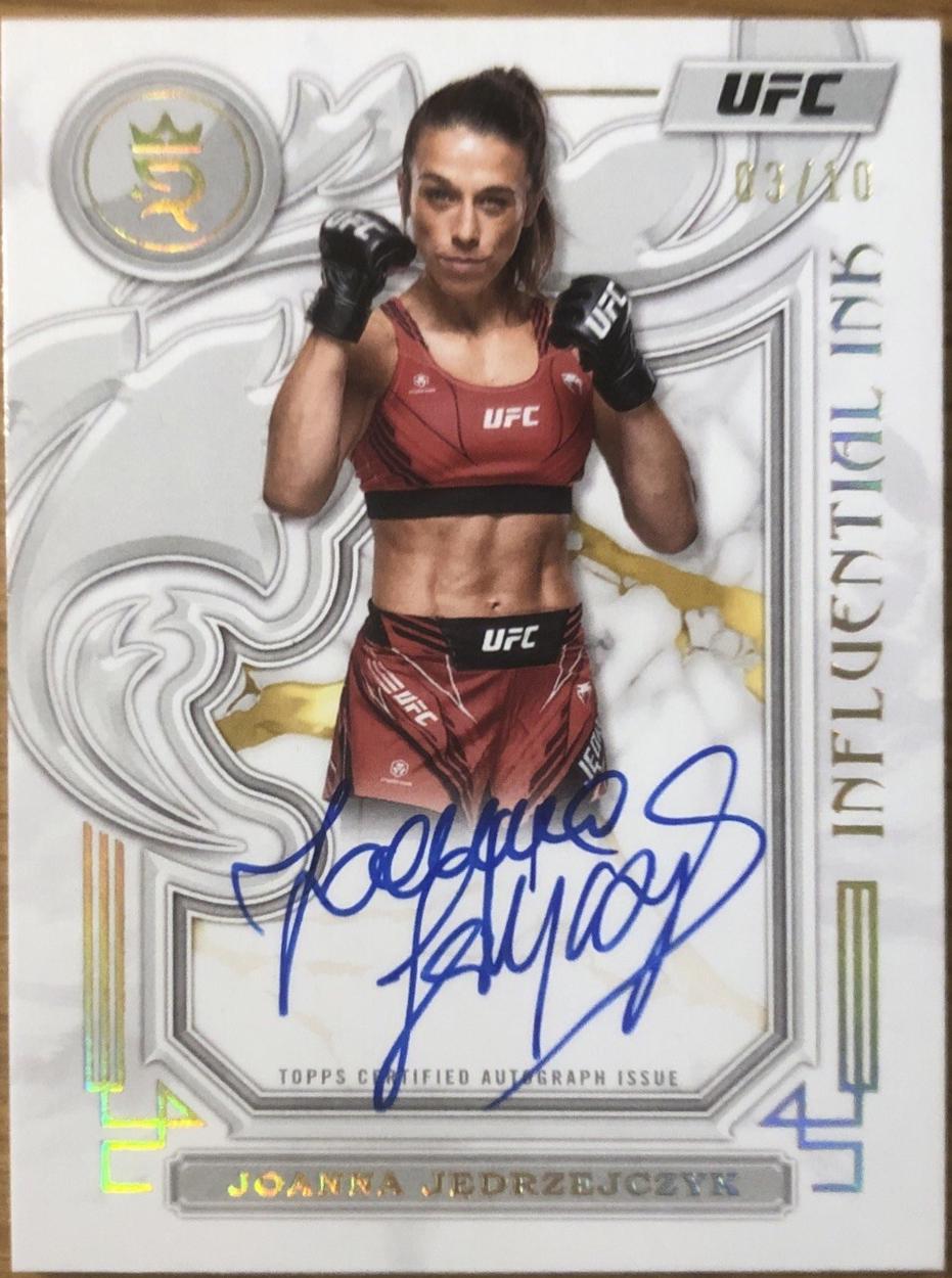 Joanna Jędrzejczyk 2024 Topps Royalty UFC Influential Ink #IIA-JJK Gold