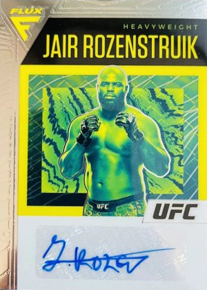 Jairzinho Rozenstruik 2021 Panini Chronicles UFC Flux Auto #23 Gold