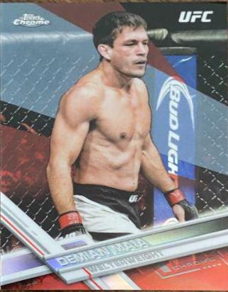 Demian Maia 2017 Topps Chrome UFC Base #79 Red