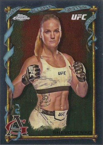 Valentina Shevchenko 2024 Topps Chrome UFC Allen & Ginter #AAG-30 Red Refractor