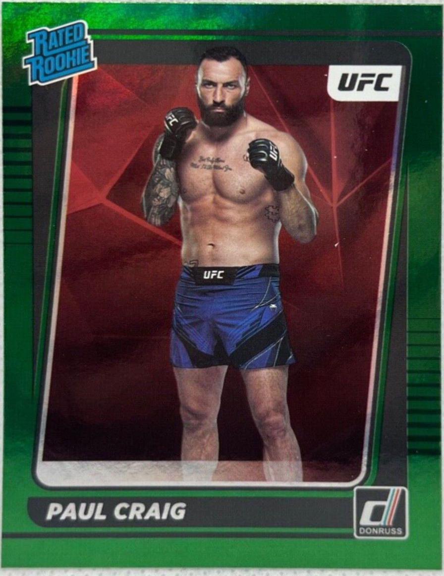 Paul Craig 2022 Panini Donruss UFC Base #202 Green
