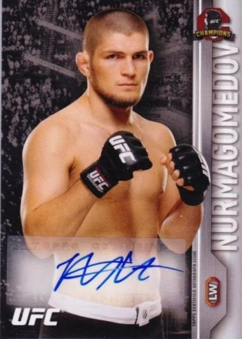 Khabib Nurmagomedov 2015 Topps UFC Champions Autographs #FA-KN Red