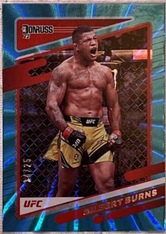 Gilbert Burns 2022 Panini Donruss UFC Base #79 Laser