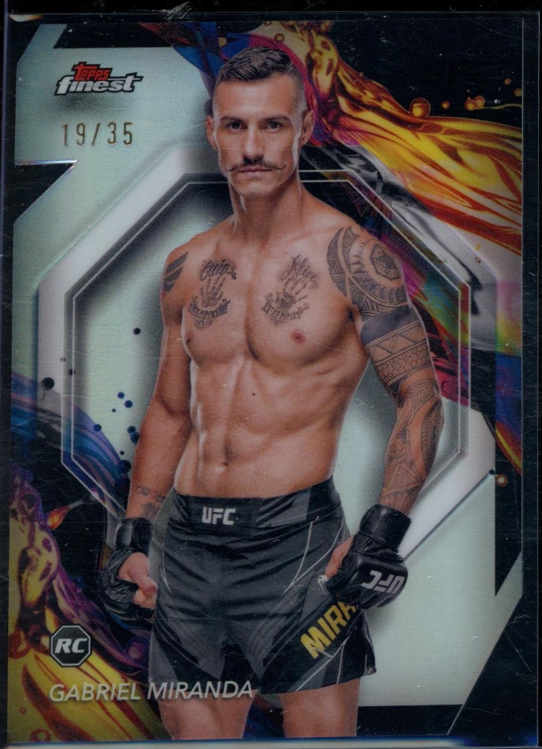 Gabriel Miranda 2024 Topps Finest UFC Base Uncommon #175 Die-Cut Refractor
