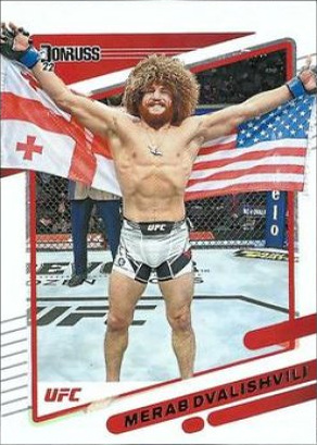 Merab Dvalishvili 2022 Panini Donruss UFC Base #6 Pink
