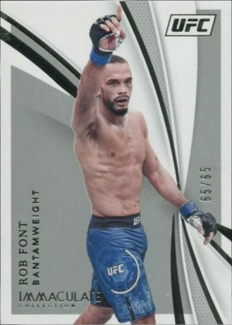 Rob Font 2021 Panini Immaculate UFC Base #41 Platinum