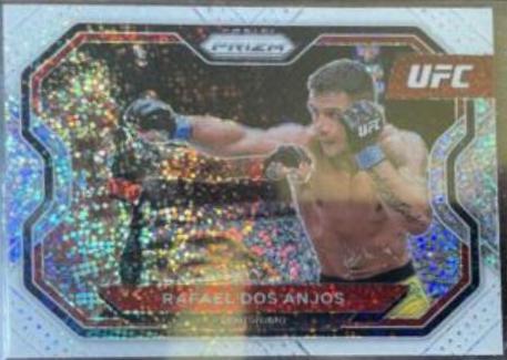 Rafael Dos Anjos 2021 Panini Prizm UFC Base #165 White Sparkle