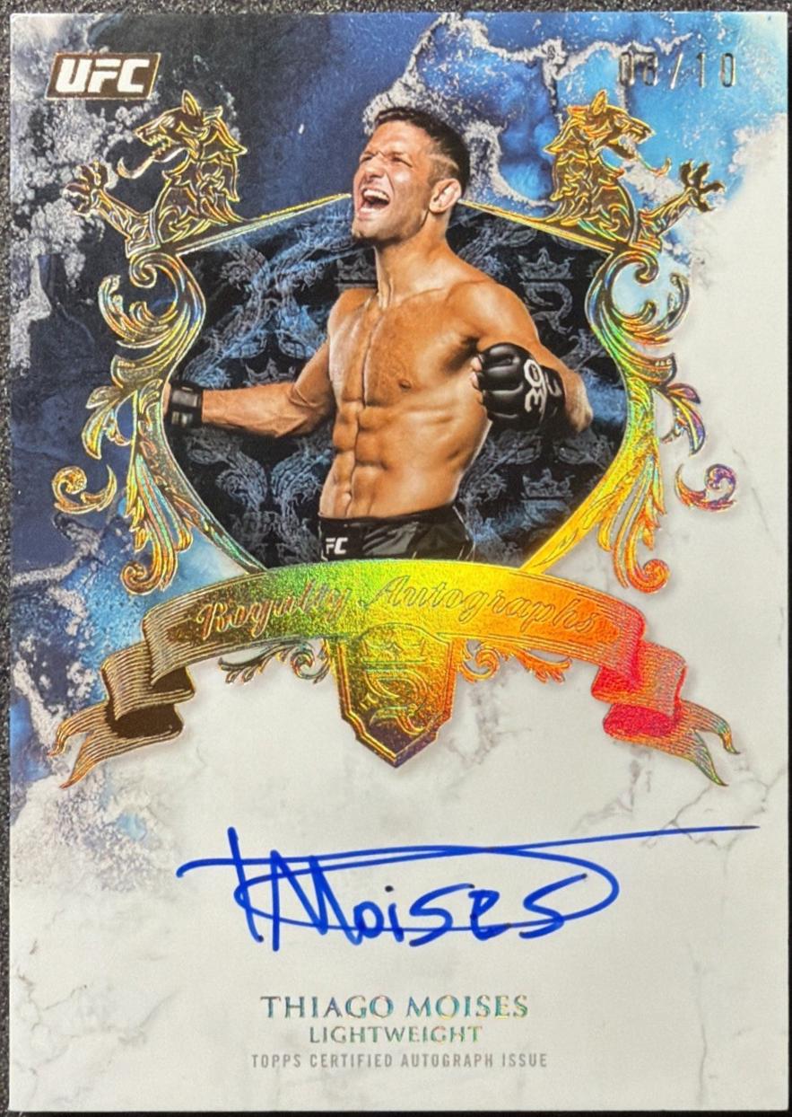 Thiago Moises 2025 Topps Royalty UFC Royalty Autographs #RY-TM Gold