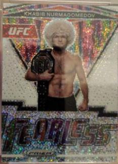 Khabib Nurmagomedov 2022 Panini Prizm UFC Fearless #11 White Sparkle
