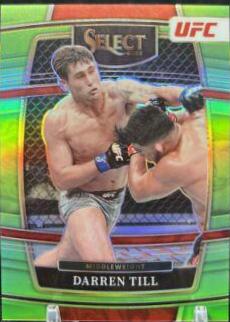 Darren Till 2022 Panini Select UFC Concourse #28 Neon Green