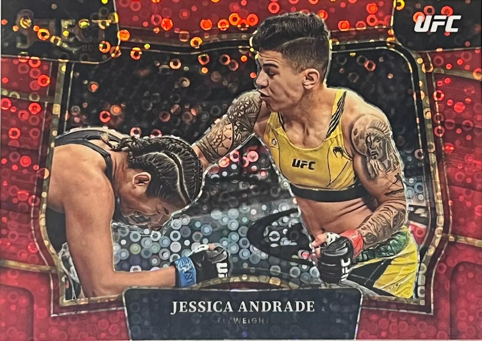 Jessica Andrade 2023 Panini Select UFC Octagonside #289 Red Disco