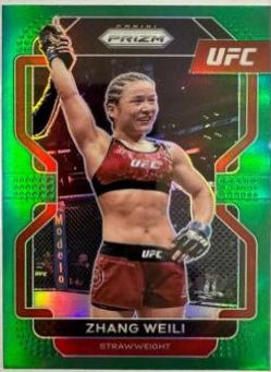 Zhang Weili 2022 Panini Prizm UFC Base #122 Green