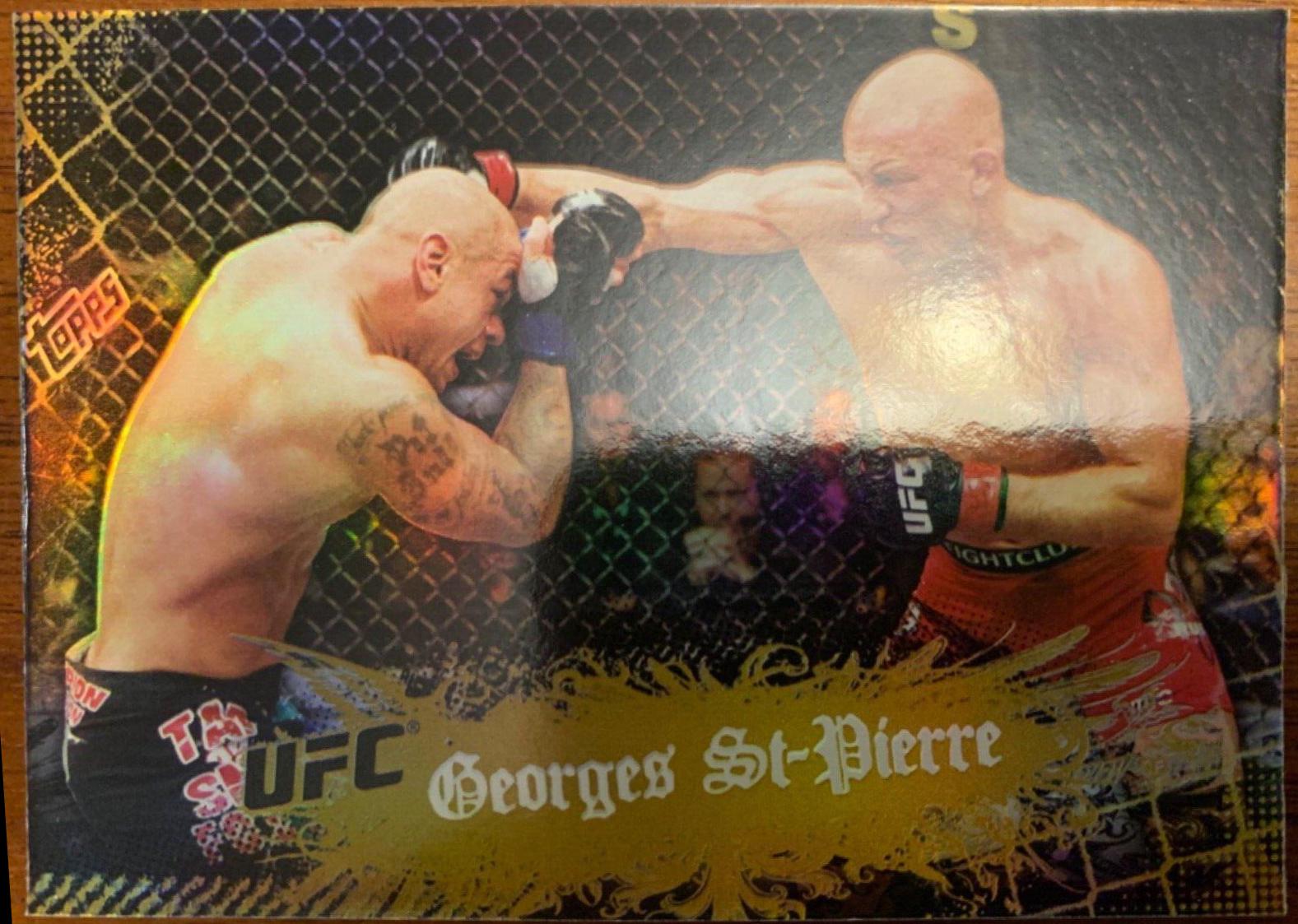 Georges St-Pierre 2010 Topps UFC Main Event Base #100 Gold