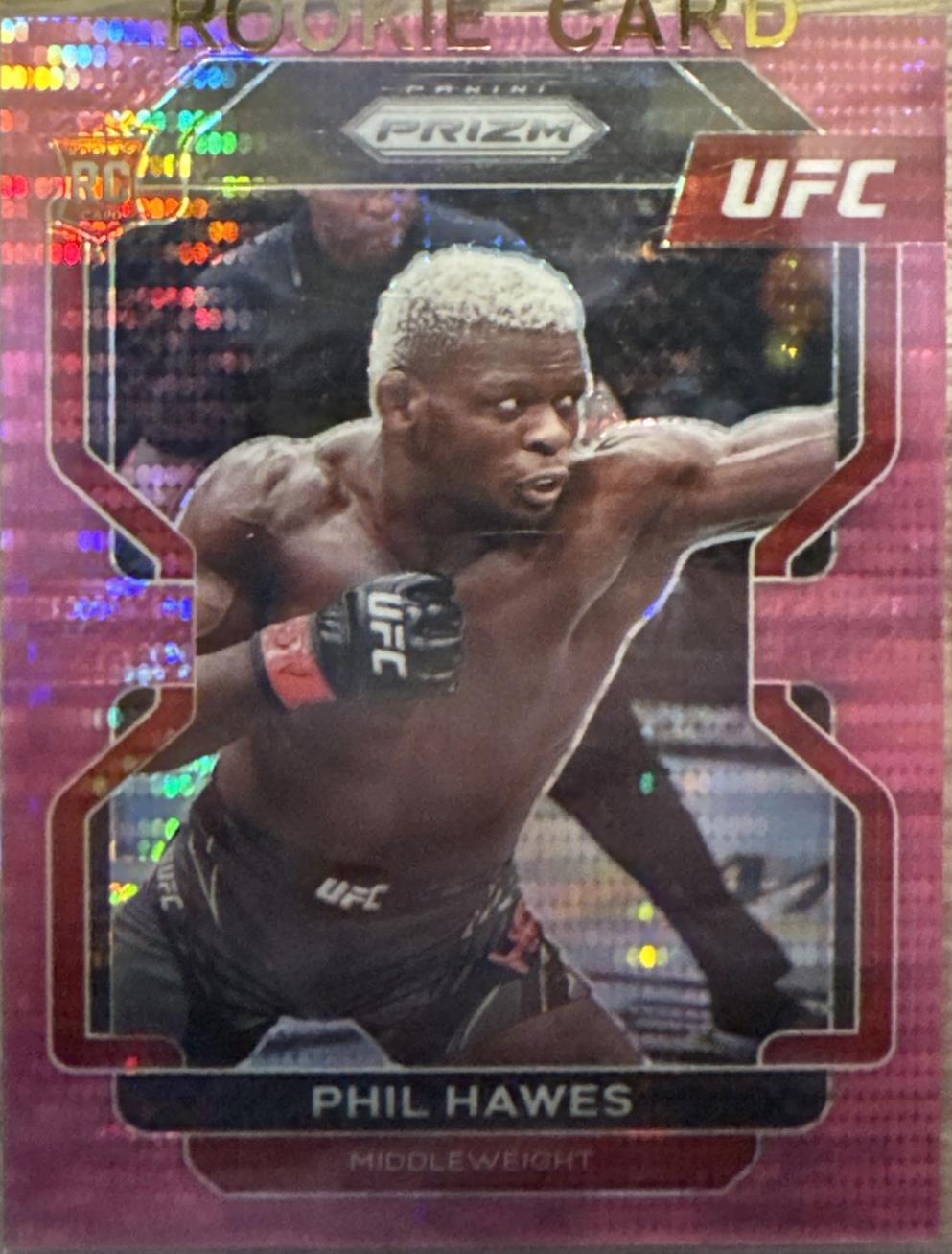 Phil Hawes 2022 Panini Prizm UFC Base #190 Pink Pulsar