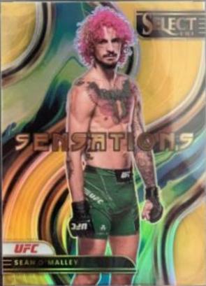 Sean O'Malley 2023 Panini Select UFC Sensations #15 Gold