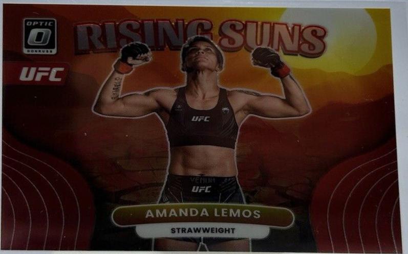 Amanda Lemos 2023 Panini Donruss Optic UFC Rising Suns #15 Red