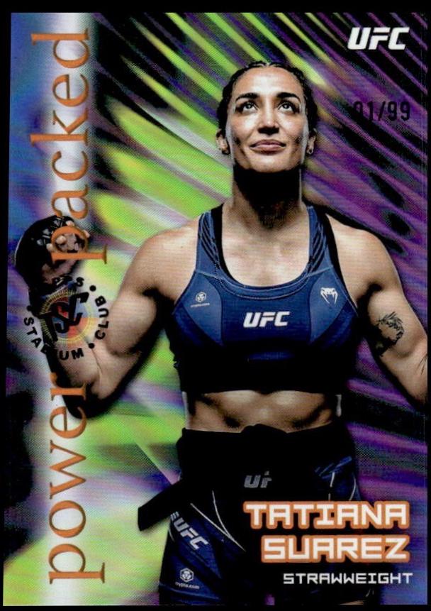 Tatiana Suarez 2025 Topps Stadium Club UFC Power Packed #PD-6 Black