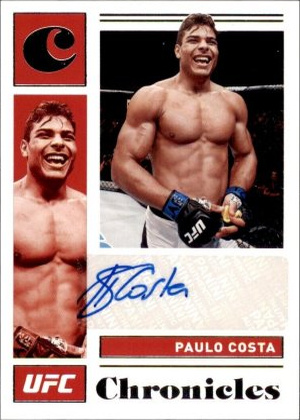 Paulo Costa 2021 Panini Chronicles UFC Chronicles Signatures #CS-PCS Platinum
