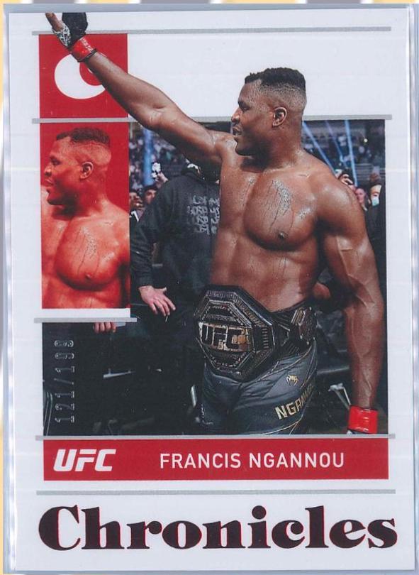 Francis Ngannou 2022 Panini Chronicles UFC Base Chronicles #33 Red