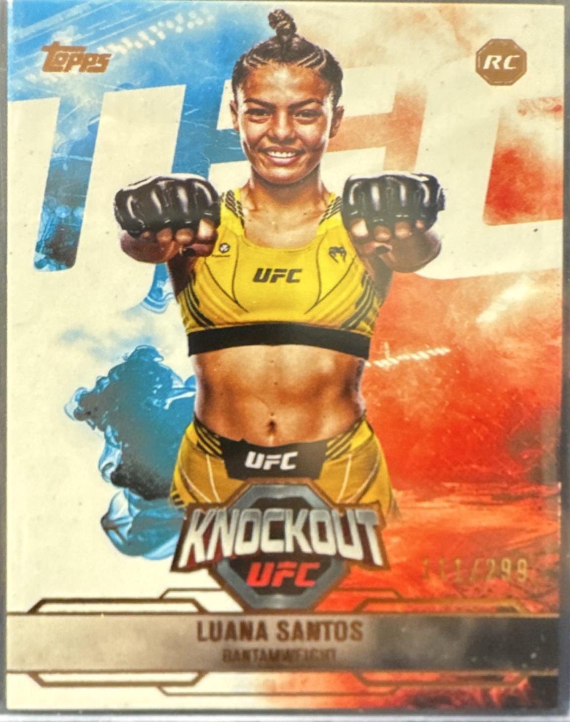 Luana Santos 2025 Topps Knockout UFC Base #35 Bronze