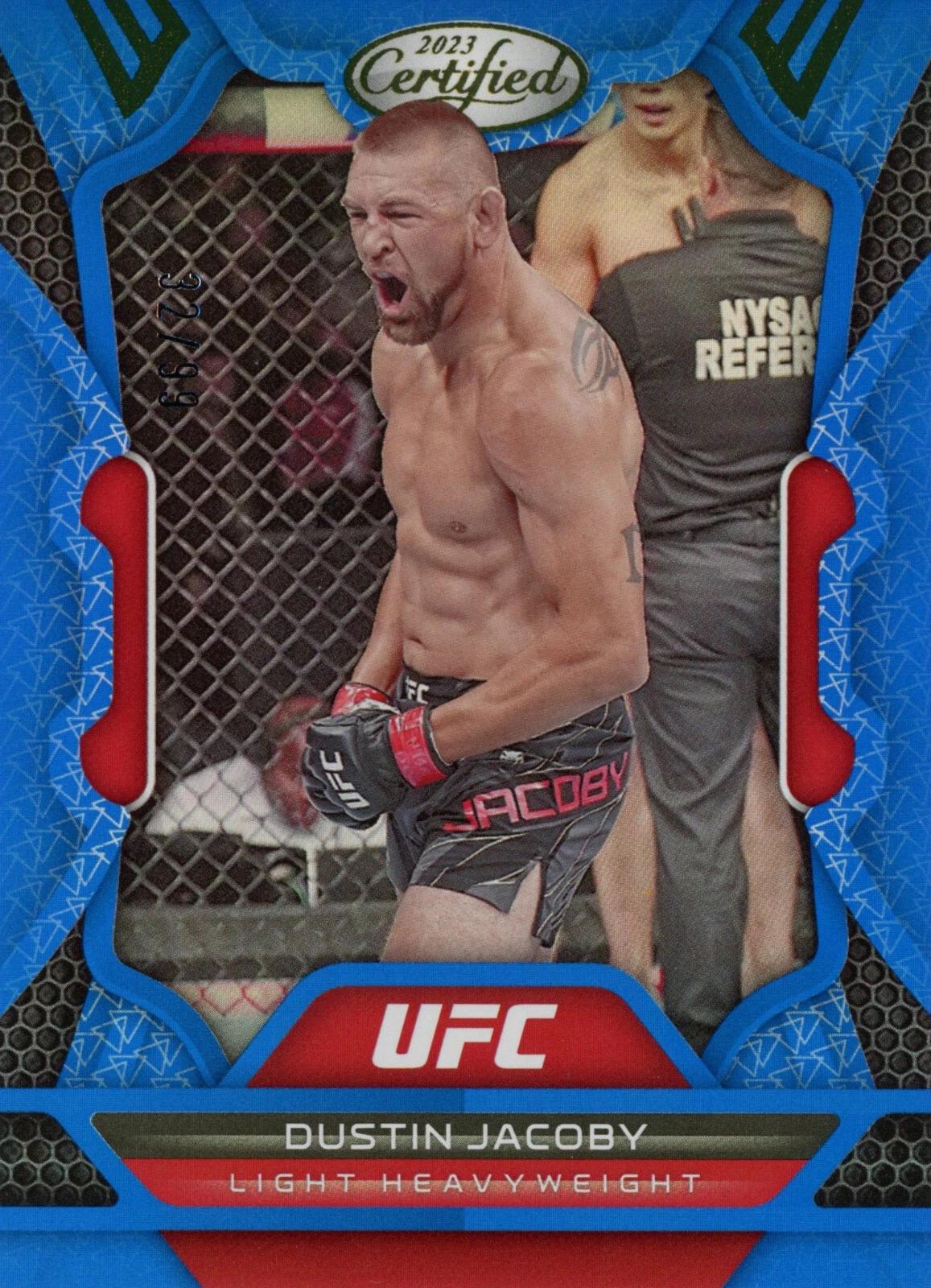 Dustin Jacoby 2023 Panini Chronicles UFC Base Certified #223 Blue