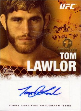 Tom Lawlor 2010 Topps UFC Fighter and Personalities Autographs #FA-TL Red