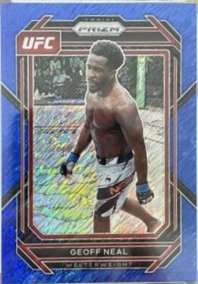 Geoff Neal 2023 Panini Prizm UFC Base #127 Blue Shimmer