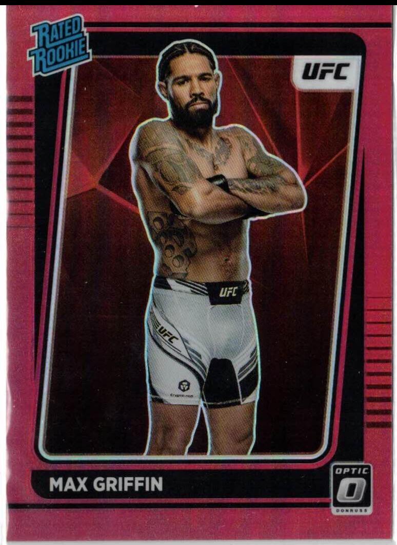 Max Griffin 2022 Panini Donruss Optic UFC Base #119 Red