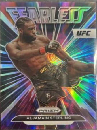 Aljamain Sterling 2023 Panini Prizm UFC Fearless #9 Silver