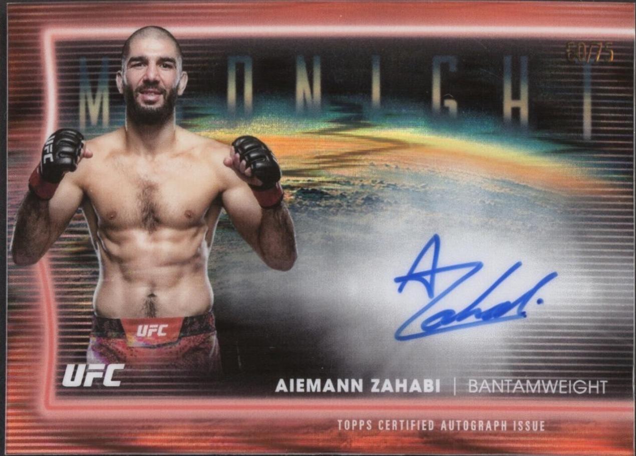 Aiemann Zahabi 2025 Topps Midnight UFC Horizon Signatures #HNS-AZ Midnight