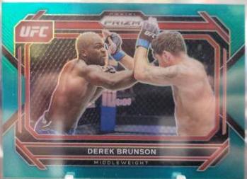 Derek Brunson 2023 Panini Prizm UFC Base #80 Teal