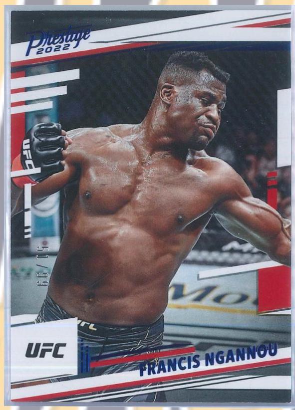 Francis Ngannou 2022 Panini Chronicles UFC Base Prestige #173 Blue