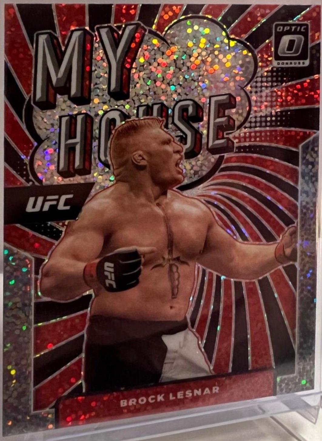 Brock Lesnar 2022 Panini Donruss Optic UFC My House #21 White Sparkle