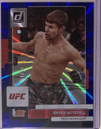 Bryce Mitchell 2023 Panini Donruss UFC Base #108 Blue Laser